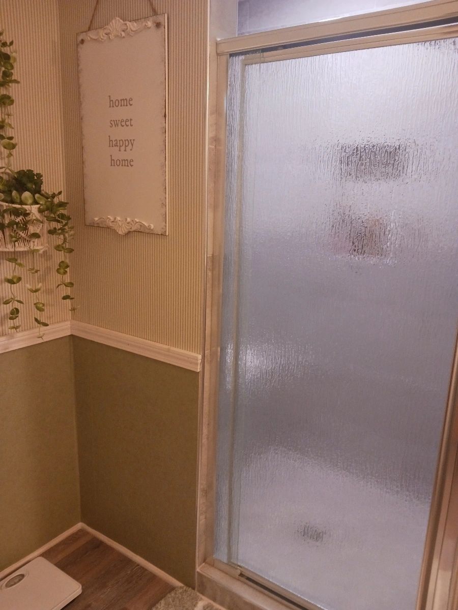 Completed bathroom finish work
